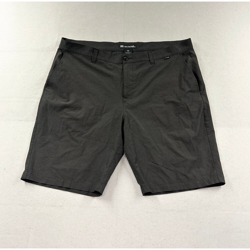 Travis Mathew Beck Shorts Men 42 Performance Golf Casual Chino Stretch Black